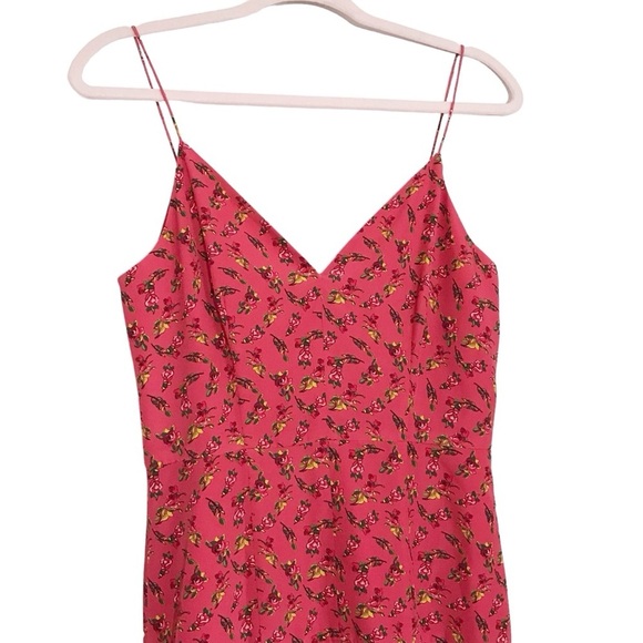 Slate and Willow Pink Rose Floral Maxi Slip Dress Size 4 - Picture 5 of 10